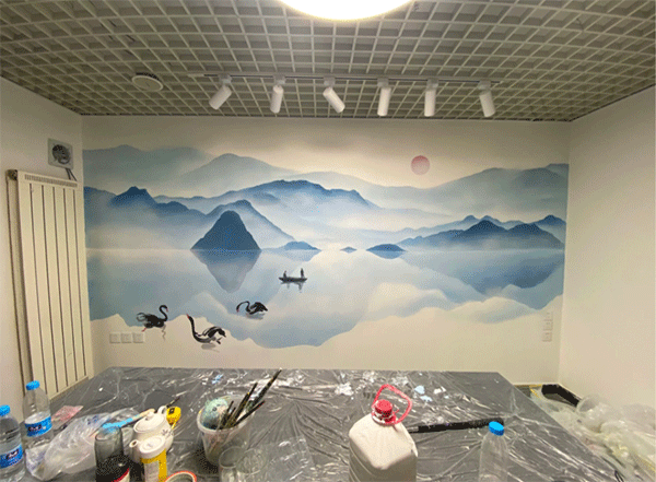 噴繪墻怎么設(shè)計(jì)才好看呢？設(shè)計(jì)噴繪墻畫的兩大要點(diǎn)